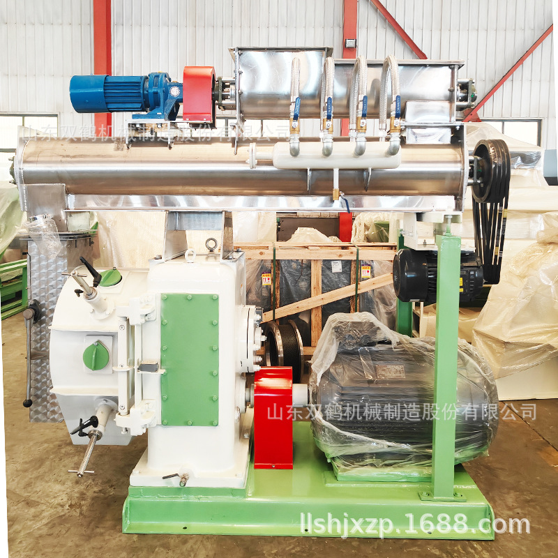 不锈钢调制熟化的家禽饲料颗粒机 牛羊鸡鸭猪精补饲料环模颗粒机