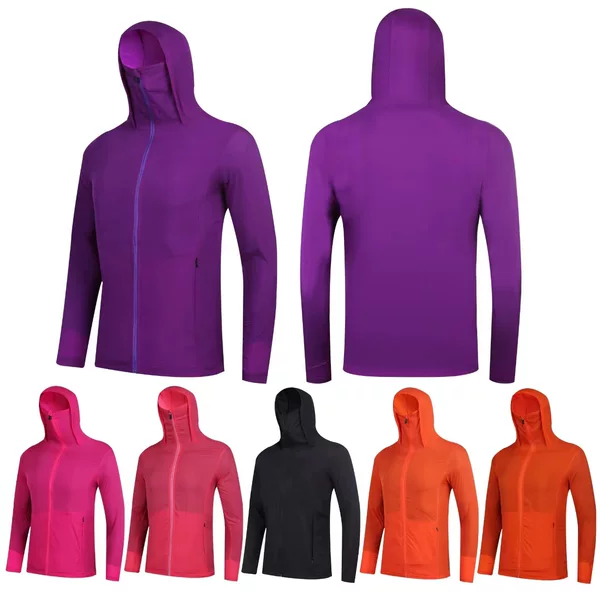 Sports Outwear Women's Spring Outdoor Running Windbreaker Lightweight Breathable Quick-Drying Fitness Training Clothing Long-Sleeved Hooded Sweatshirt