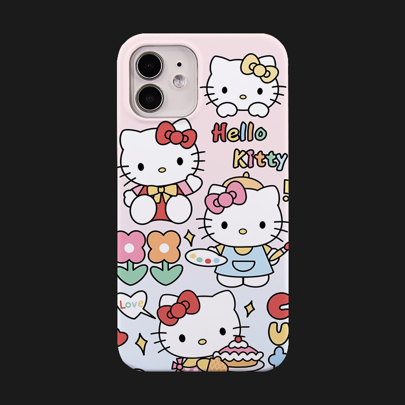 hello kitty for Apple 13 mobile phone case 12Promax film 11 cute x Girl 7plus hard shell 8