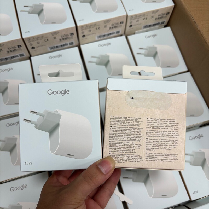 Pd45W Charger Is Suitable for Google Pixel9/8P/9F Fast Charging Head European Standard Adapter Cross-Border Ce Certification Pd45W Charger Is Suitable for Google Pixel9/8P/9F Fast Charging Head European Standard Adapter Cross-Border Ce Certification