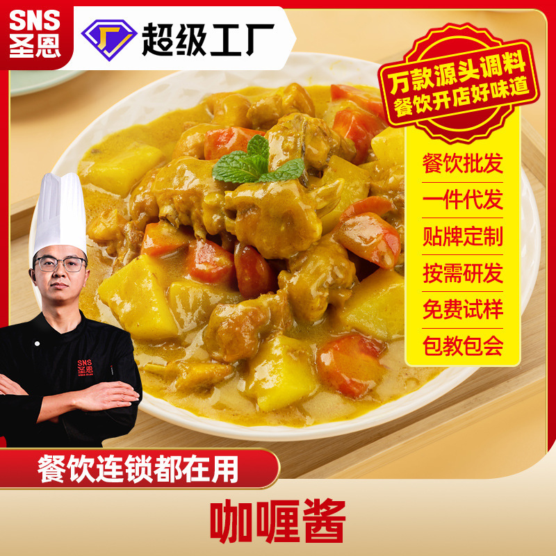 Chengdu Shengen Curry Sauce Package Thai Commercial Curry Egg Package Rice Thai Curry Chicken Curry Beef