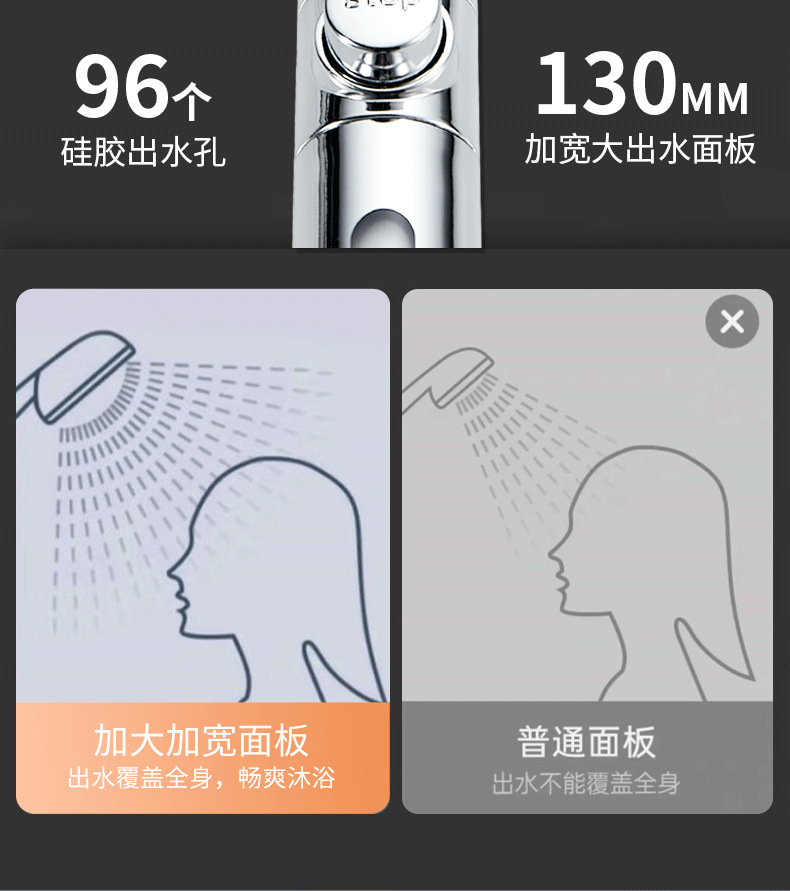 Pressurized shower head, household bathroom water heater, bath, rain shower, bathroom heater, shower head, shower head set undefined