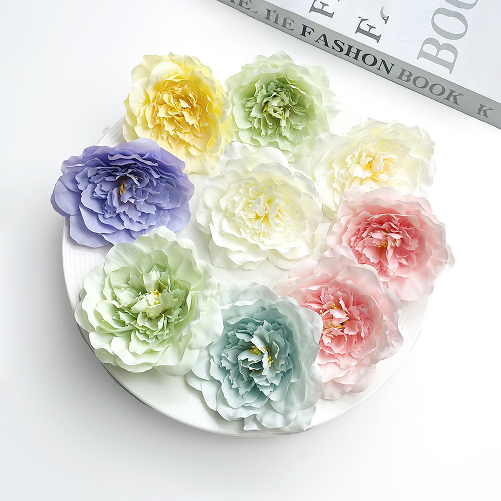 Simulación de flores de peonía estilo Tang estilo europeo Han vestido de boda decor de flores de pinzas estilo antiguo tocado camellia accesorios de fotografía diy