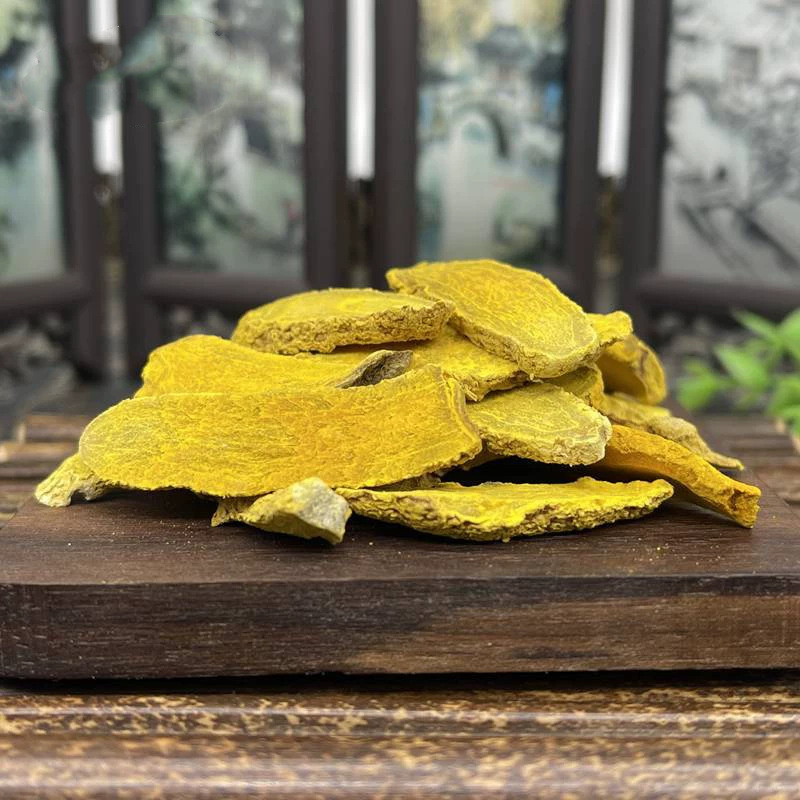 Turmeric Slices Se Jiang Huang Dried Curcuma longa Rhizome TCM Herbal Slices 500g specifications