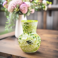油画风手绘陶瓷摆件景德镇陶艺花瓶家居客厅茶具干花装饰品插花瓶