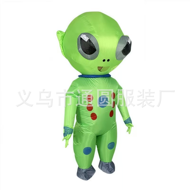 Disfraz Inflable de Mascota para Fiesta de Halloween, Disfraz de Fantasma Alienígena Montable, Edición Limitada, Exclusivo Transfronterizo
