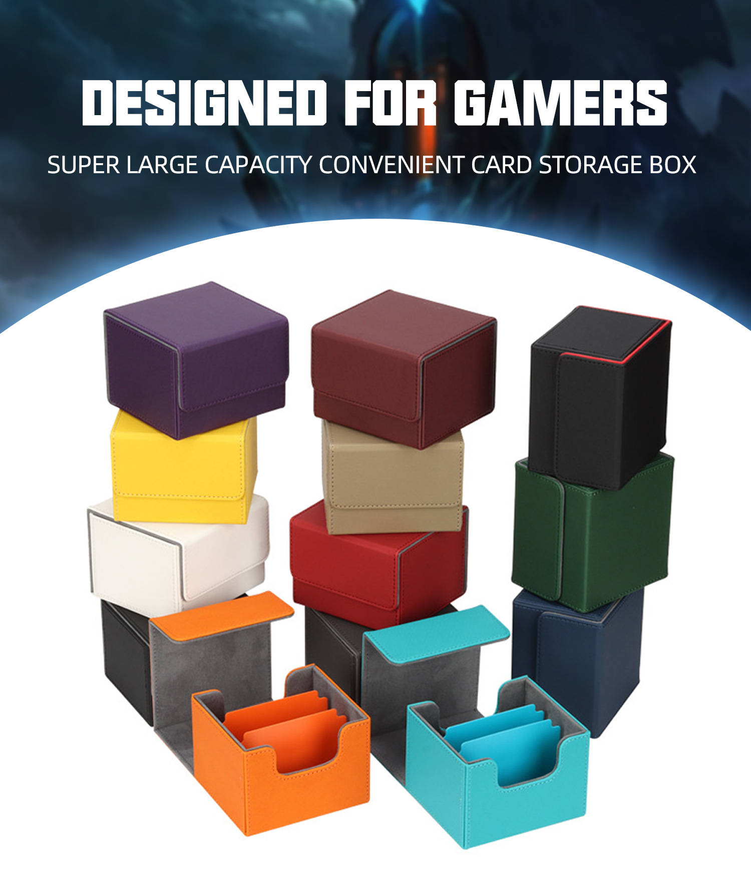 Cross-border Supply Of Extra-large Side-insert Box, Large-capacity Game Card Storage Box_voghion.com