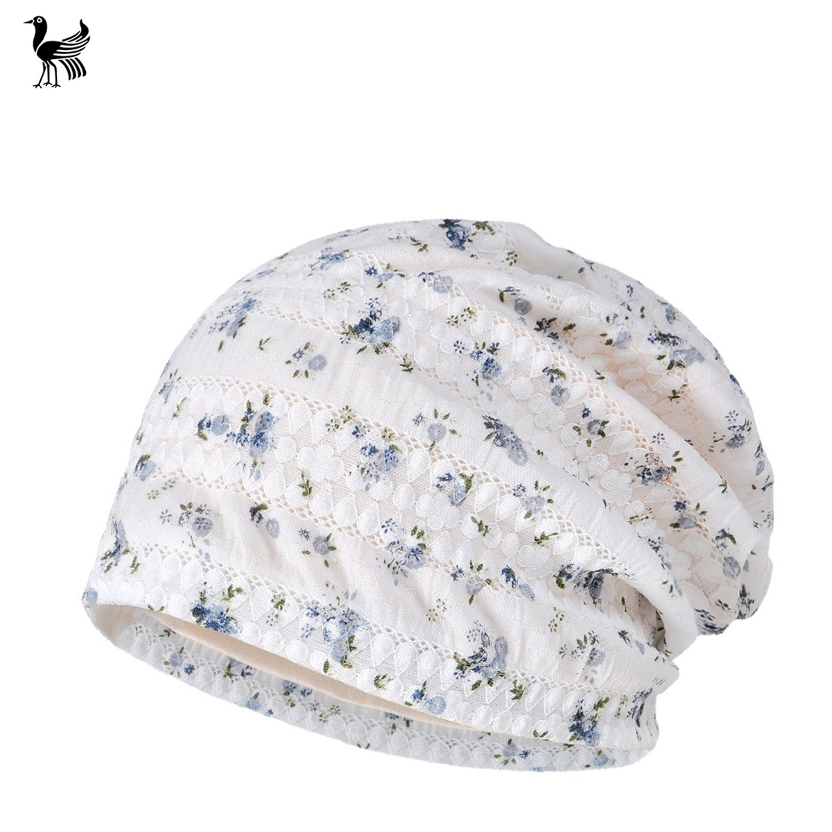 White/Floral/Capped