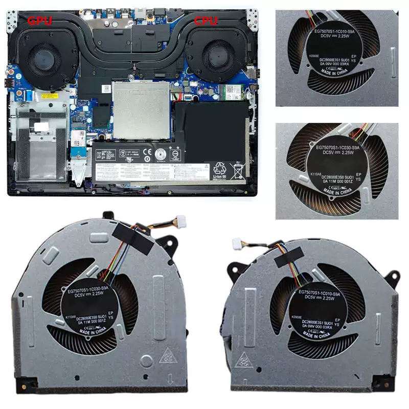 Подходит для Y540-15IRH 81SX, Y540-15IRH-PG0 81SY вентиляторы GTX1050/1060