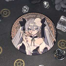 初音未来哔哩哔哩望月吧唧Miku39culture自制徽章望月葱绝美吧唧
