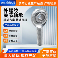 外螺纹关节轴承杆端关节轴承SA14T/K鱼眼轴承不锈钢汽车轴承定制