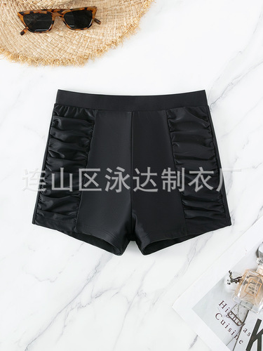 Athletic Shorts Sexy High-Waisted Straight Leg Pants Comfortable Breathable European and American Foreign Trade Amazon Cross-Border Export Women's Swim Pants