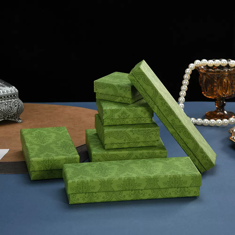 中国风天地盖饰品盒古风头梳礼品包装盒手镯手串珍珠项链礼品盒子