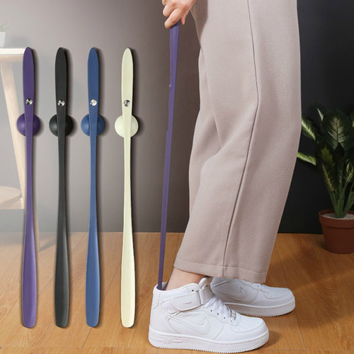 Shoehorn extra long household shoe lifter special for elderly and pregnant women to wear shoes artifact magnetic shoehorn long shoe lifter