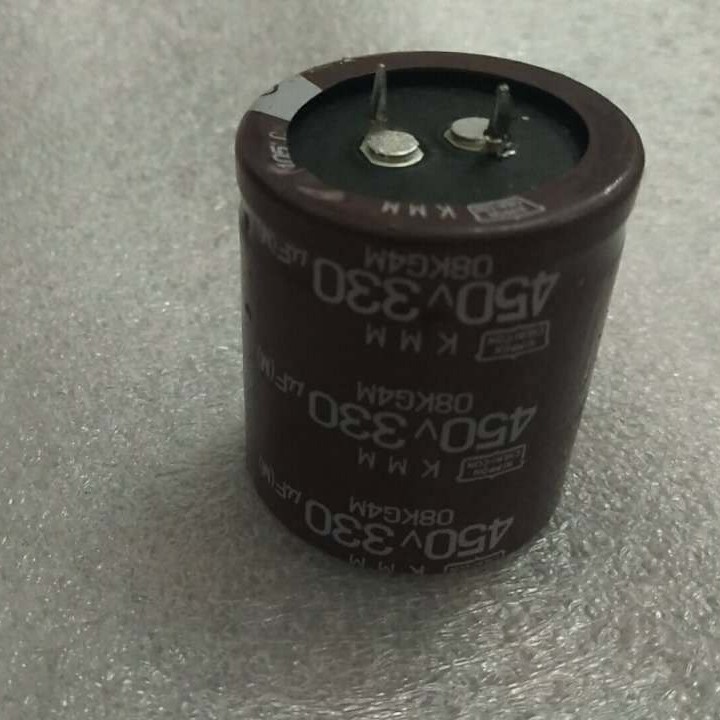 电容 牛脚 450v330uf 35*40 铝电解电容 原壳拆机正品 电解电容器