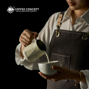 ✅ Diamond Latte Art Tank with Scale, Pointed Mouth, Stainless Steel Thickened Latte Art Cup, Professional Italian Coffee