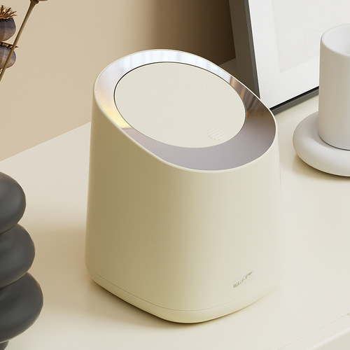 Desktop trash can push-type living room light luxury trash can car home desk restaurant storage trash can
