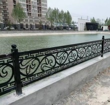 定.制市政草坪护栏铸铁材质河道栏杆欧式耐用380*1880