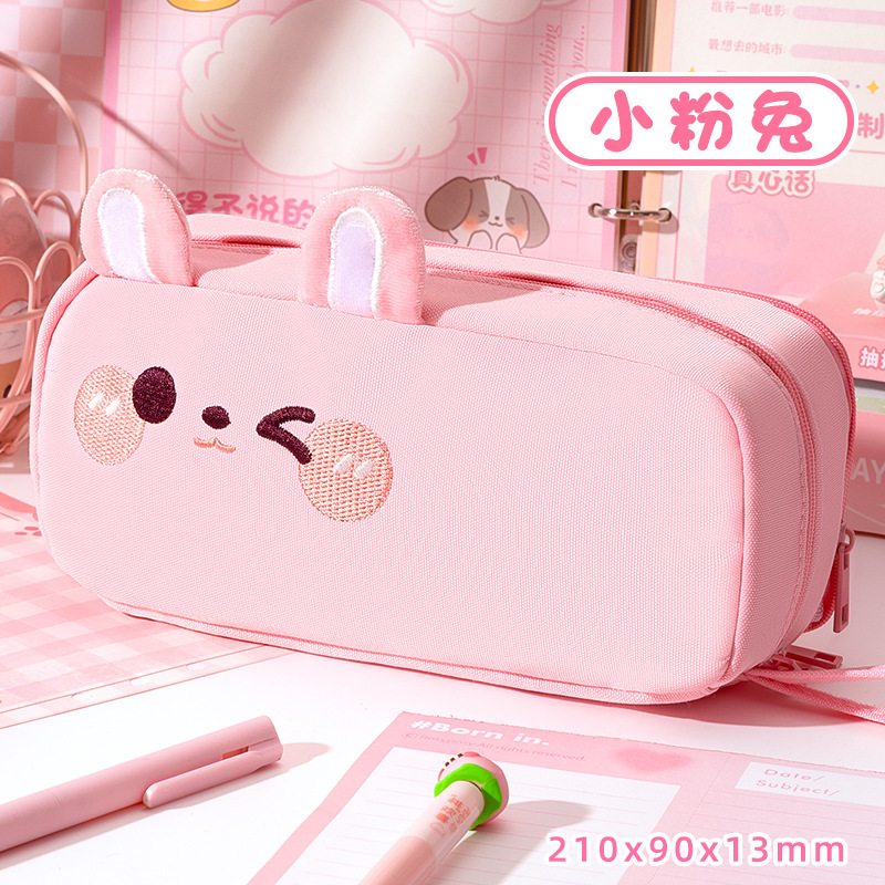 小黑猫咪大容量笔袋高颜值ins风女生2025新款超火文具盒初高中款|undefined