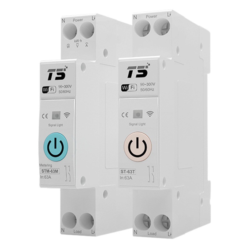 Interruptor Disyuntor Inalámbrico WiFi con Control por Voz y Medidor de Energía para Hogar Inteligente image 1