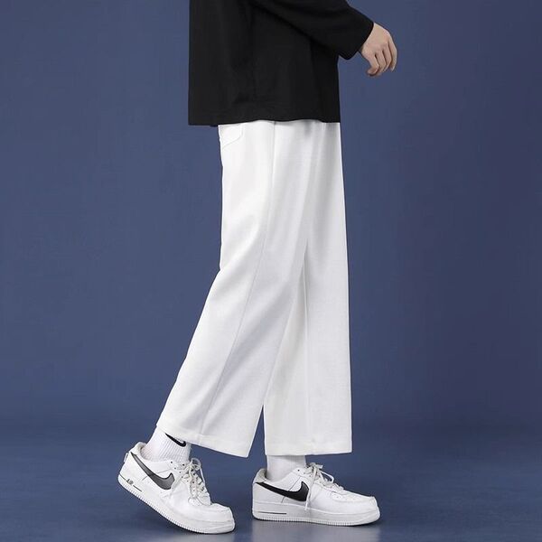 Trend sports solid color universal men's elite casual trousers