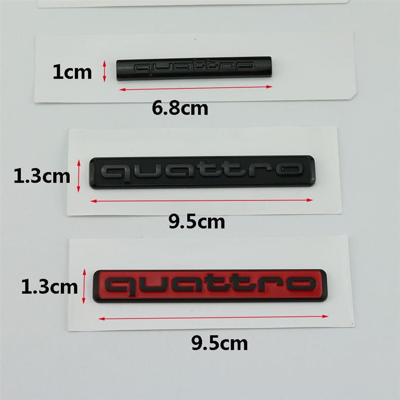 Suitable for Audi center console four-wheel drive models A3, A4, A5, A7, A6L, Q3, Q5, Q7, and quattro front and rear emblems