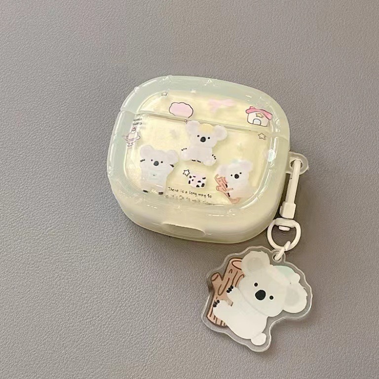 Estrellas de dibujos animados pequeño oso koala para Apple Bluetooth auriculares Airpods 4 cubierta pro3 auriculares