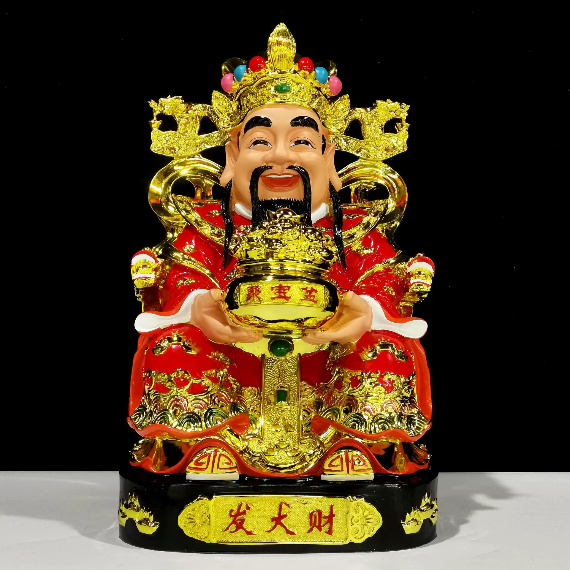发大财财神爷招财佛像摆件比干神像家用供奉店铺办公公司开业礼品