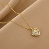 Fashionable necklace stainless steel, chain for key bag , simple and elegant design, does not fade, wholesale