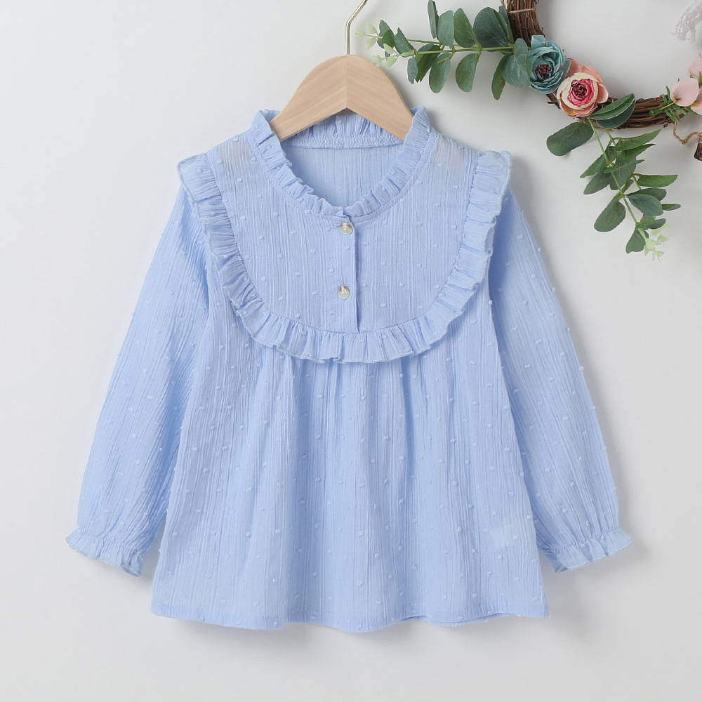 Girls' shirts 20111 autumn new cute casu...