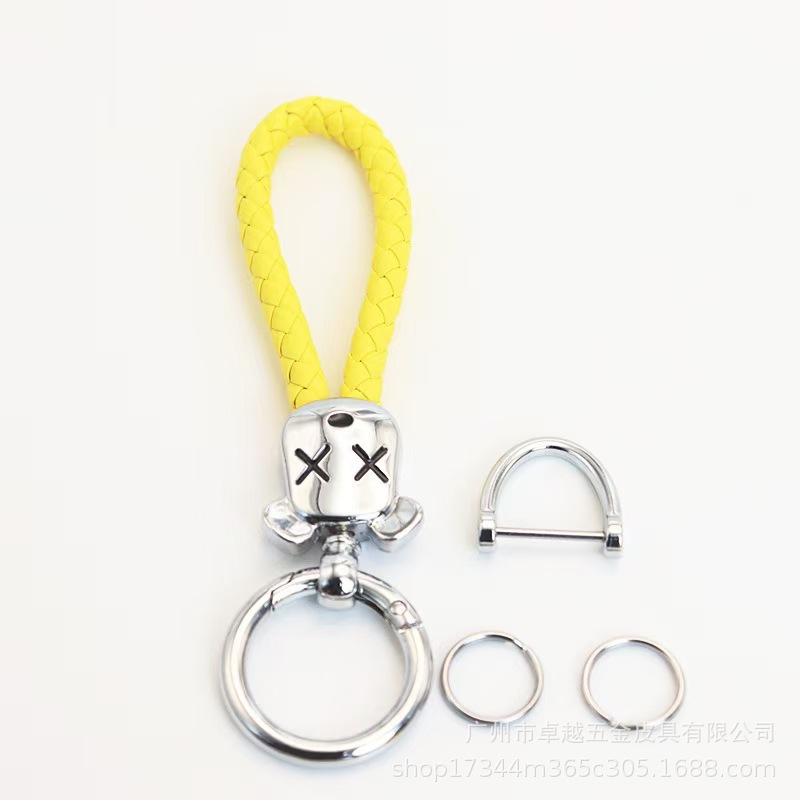 Yellow silver hardware