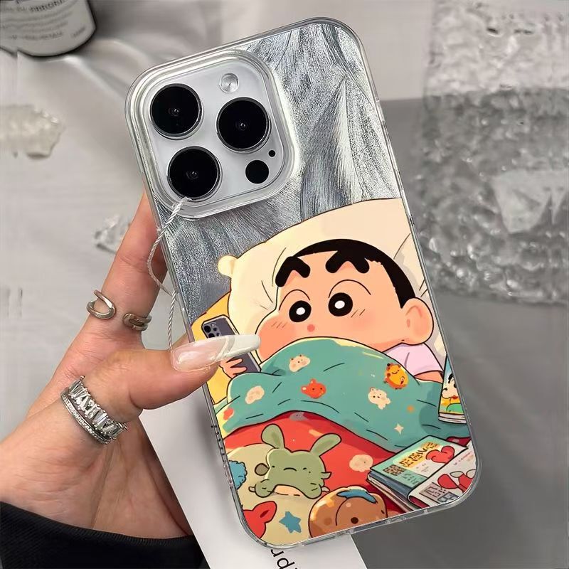 Cartoon Xiaoxin Feather Pattern Is Suitable for Iphone17Promax Mobile Phone Case Anti-Fall for Apple 15Plus 16 14