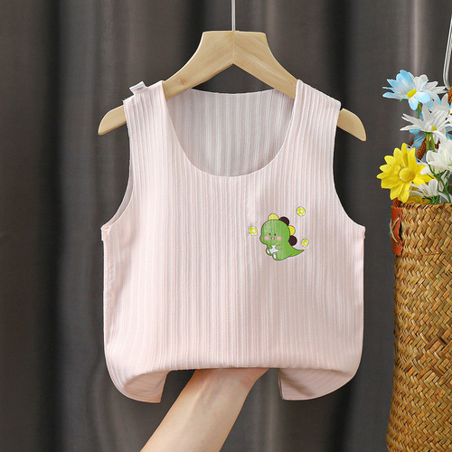 Summer New Skeletonless Backless Top for Kids, Unbone Face Mask T-Shirt, Single Backless Top for Boys and Girls, Strappy Backless Top, Base Shirt