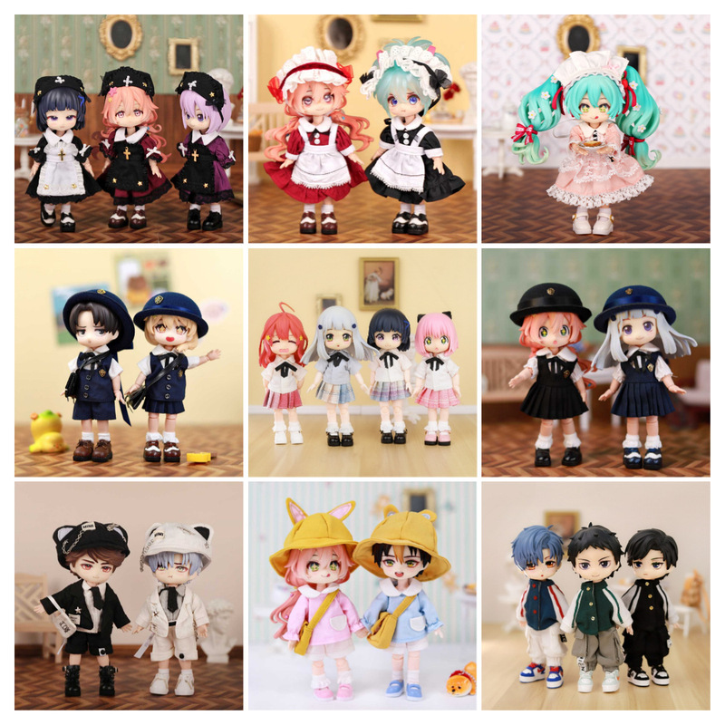 Full series ob11 baby clothes suit 12 points can wear kindergarten clothes dress in stock baby clothes wholesale P9