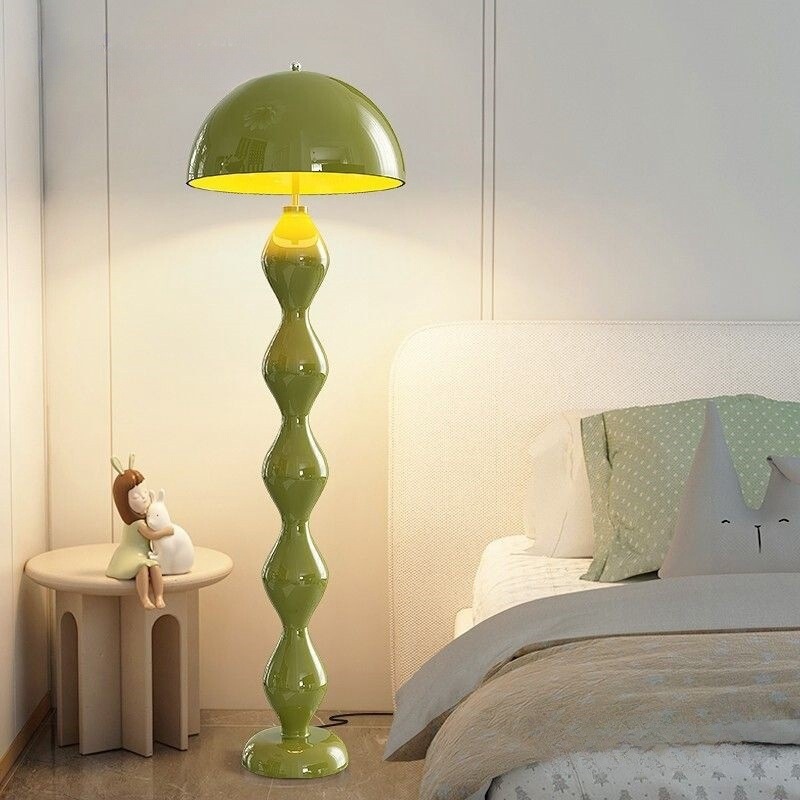Cream-Style Vintage Mushroom Floor Lamp Nordic Living Room Sofa High-End Light Luxury Internet Celebrity Ins Floor Lamp