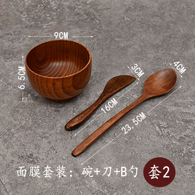 Cuchillo de mermelada de madera directo de fábrica Cuchillo de mantequilla chino Máscara de belleza Cuchillo espátula en stock Soporte al por mayor Letras