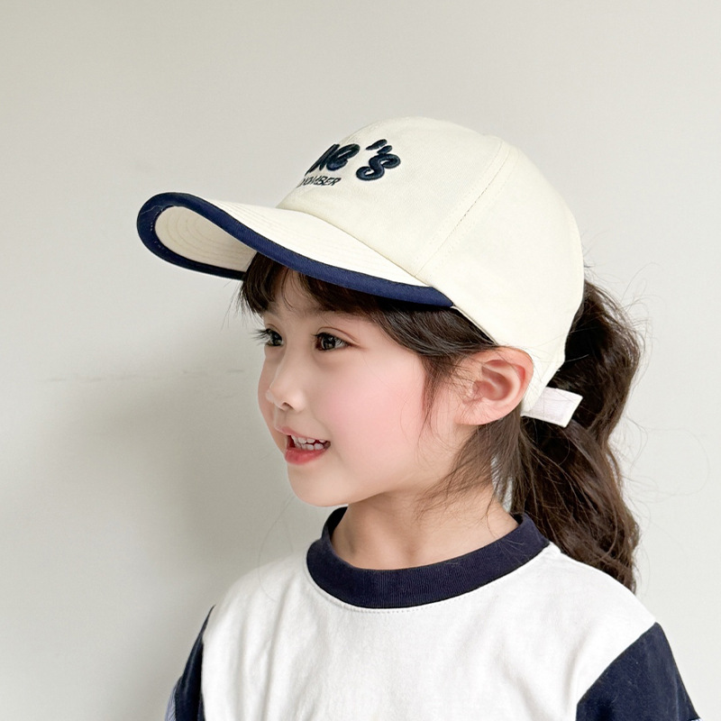 Sombrero para niños con cola de caballo alta, gorro de protección solar para bebés de primavera y verano, gorra de béisbol con techo vacío para niñas, gorra de visera
