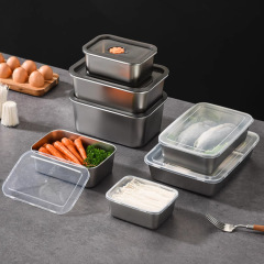 304ステンレス製密封鮮度保持ボックス、冷蔵ボックス、冷凍ボックス、業務用食品保存ボックス、ピクニックタオルプレート