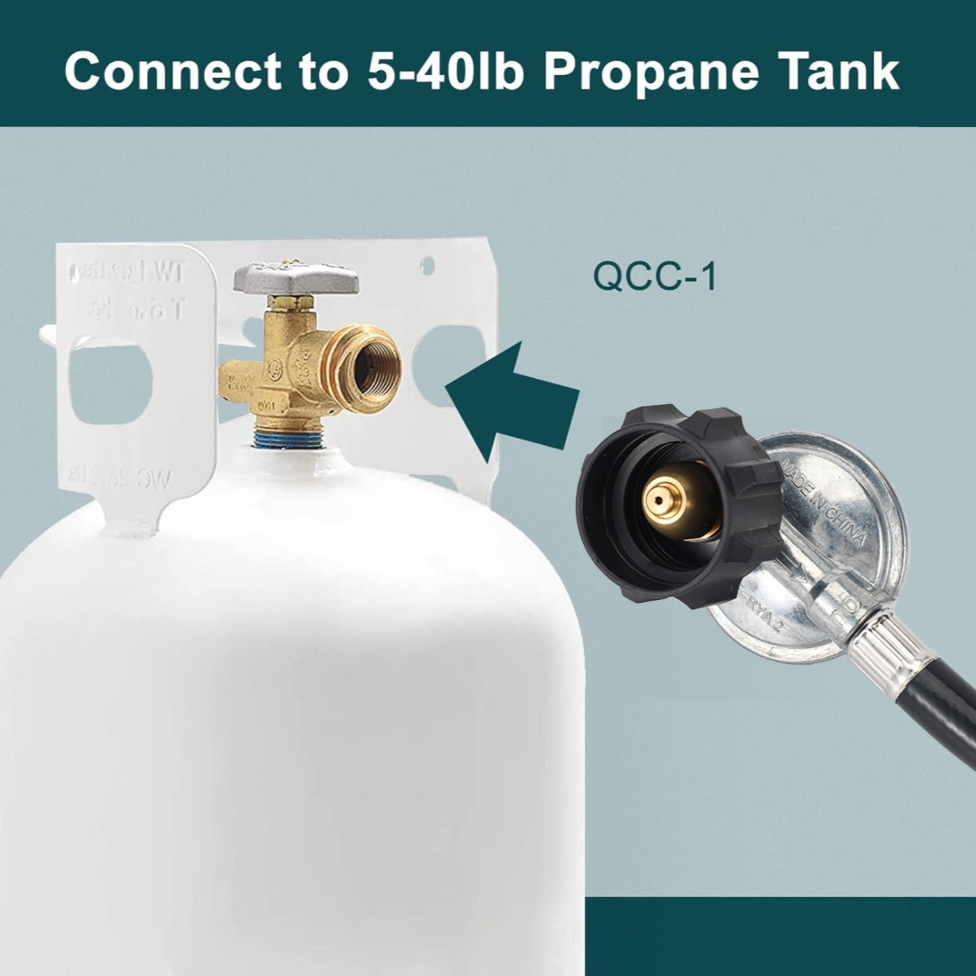 Csa Certified North American Qcc-1 Gas Low Pressure Reducing Valve Low Pressure Regulator Brazier Oven Heater Accessories