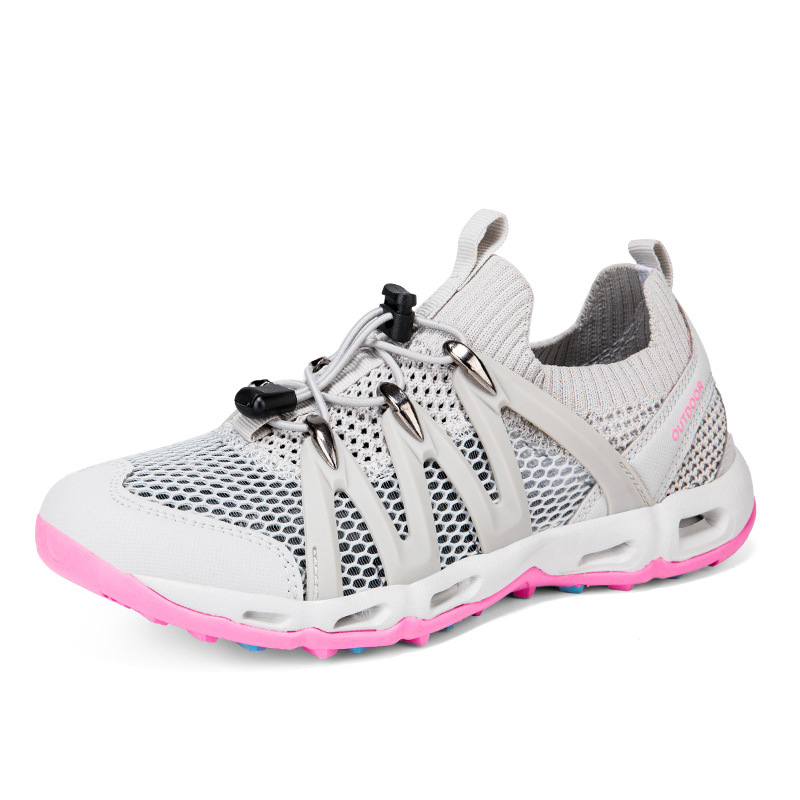 Primavera y verano zapatos de hombre al aire libre malla zapatos deportivos casuales zapatos de rafting anfibios transpirables zapatos de vadeo antideslizantes en stock