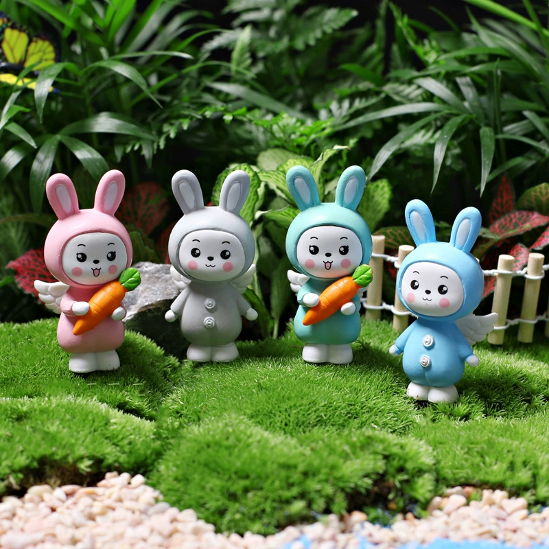 Jingjiao мох микро пейзаж DIY материал украшения мини маленькие украшения мультфильм милый редис Ангел очаровательный кролик