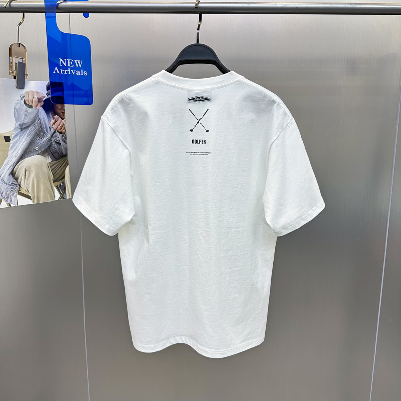 Summer short-sleeved fashion men's T-shirt fashion brand T-shirt loose short-sleeved cotton couples short-sleeved men's T-shirt B1CNE1327