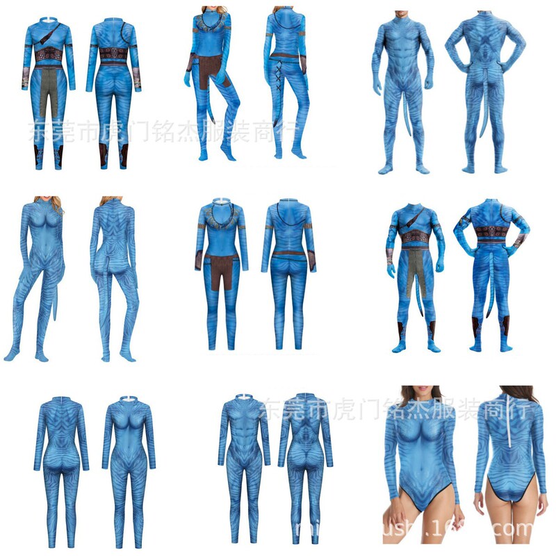 人気アバター2水の道コスプレ衣装全身カバンボディスーツ3dプリント演技服|undefined