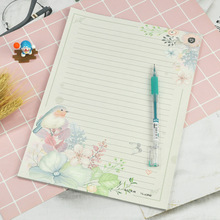 A4彩色信纸淡雅文艺中国风加厚300格作文纸学生日记纸空白影雯沃