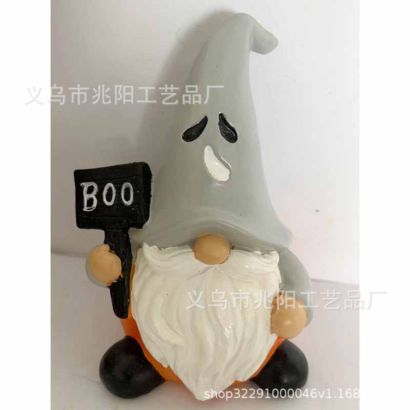 AliExpress Halloween lectura fantasma de dibujos animados casa pequeños adornos de Halloween fantasma lectura lindo adornos decorativos