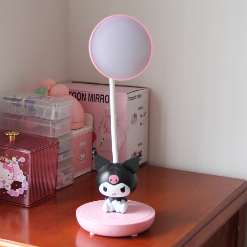 Lámpara de escritorio de lectura de atenuación táctil LED de tres engranajes recargable Carga USB plug-in protección ocular Aprendizaje estudiante titular de la pluma pequeña lámpara de escritorio