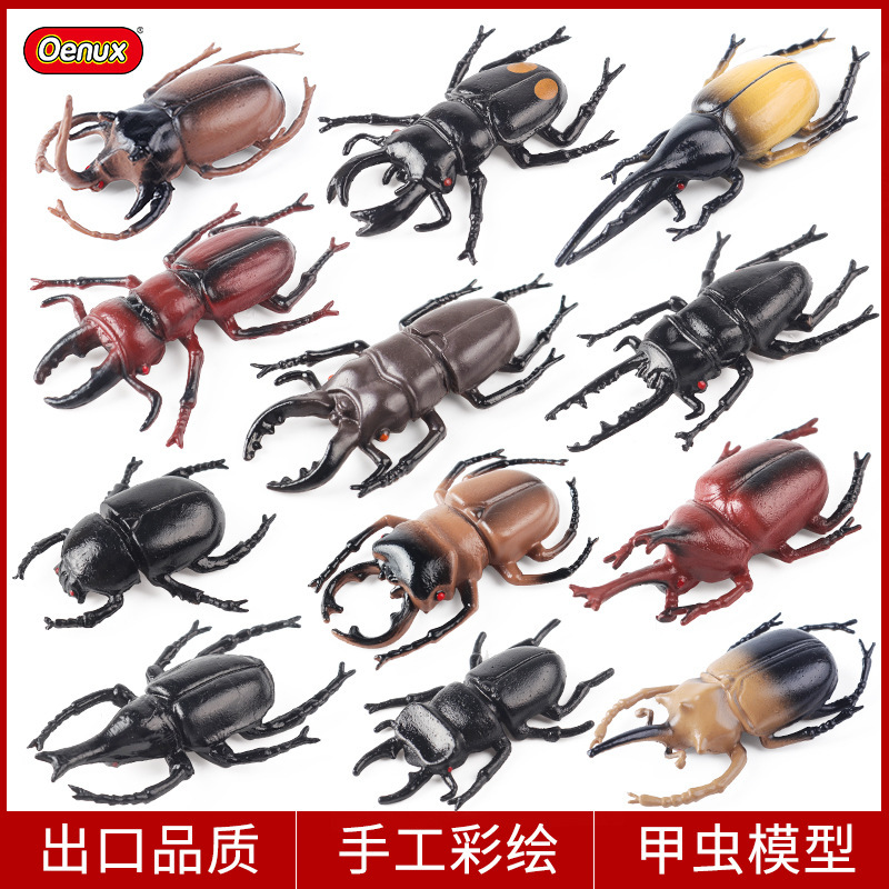 Animal Simulation Model Children's Toys Halloween Tricky Ornaments Beetle Sorbus Type Insect Unicorn Fairy Big Pocket