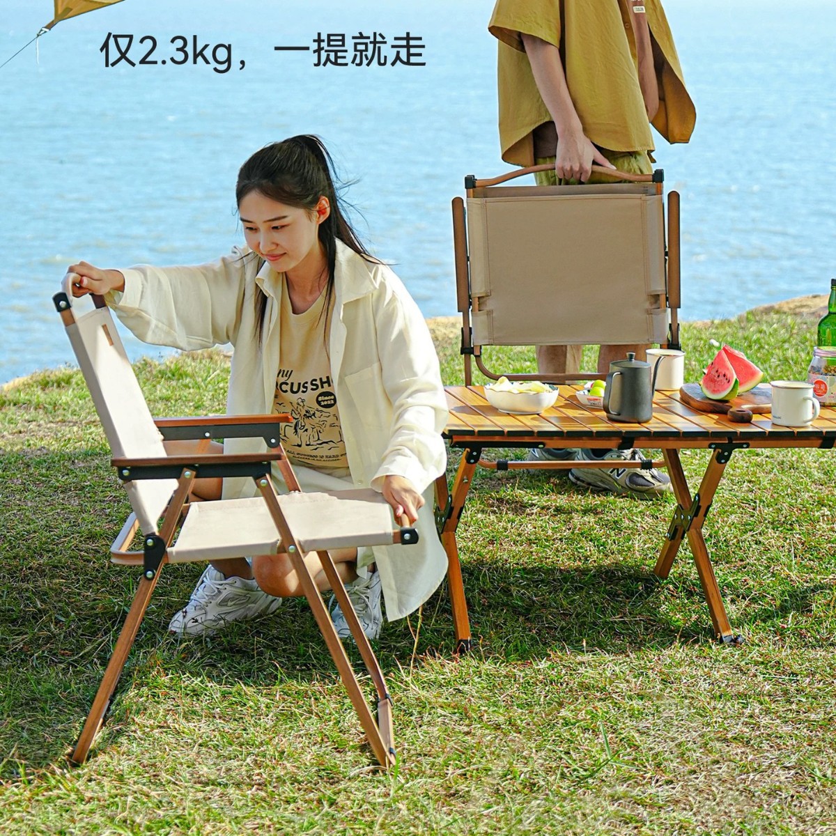 Outdoor Folding Chair Kermit Chair Picnic Camping Leisure Sketching Chair Light Luxury Portable Beach Chair Stool Fishing Chair