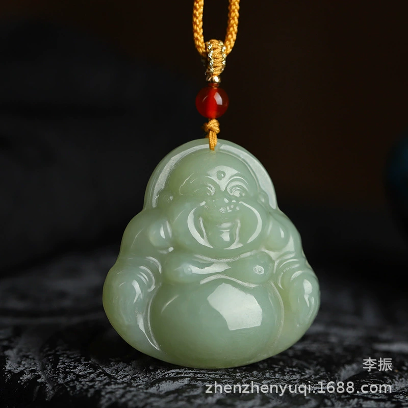 Pendant jade, Buddha, necklace