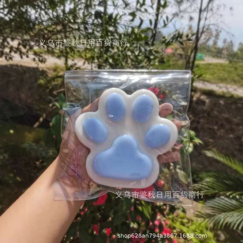 Xiaohongshuと同じ超柔らかいぬいぐるみ猫の爪を絞って楽しい植毛猫の爪を模倣した泥のような動物を絞って減圧するおもちゃ|undefined